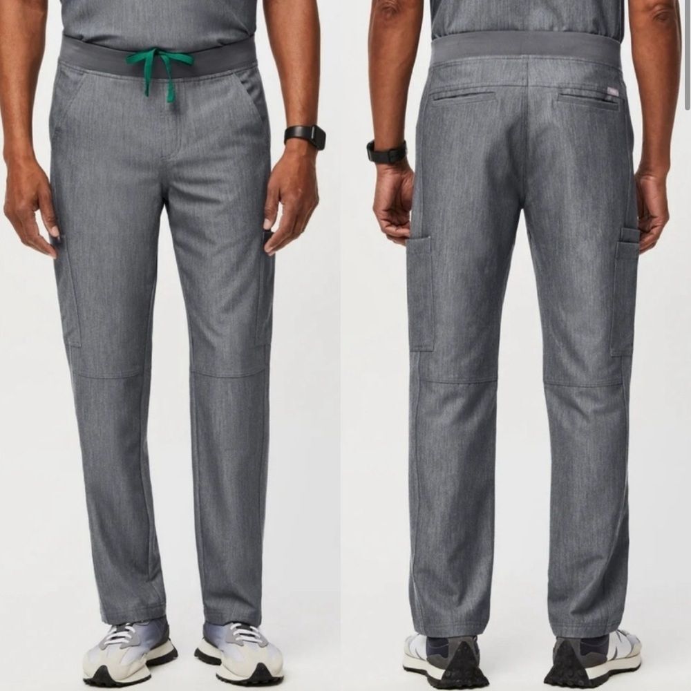 Figs Mens Pants Axim 2.0‎ Cargo Pants Scrubs Grey Technical Collection XL